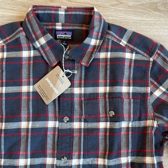 Patagonia MEN'SLONG-SLEEVED COTTON IN CONVERSION LIGHTWEIGHT FJORD FLANNEL SHIRT - Picture 4 of 6